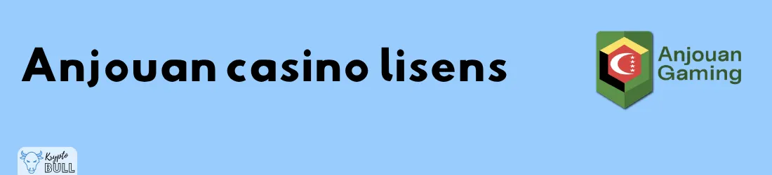 Anjouan Gaming-logoen og overskriften «Anjouan casino lisens»