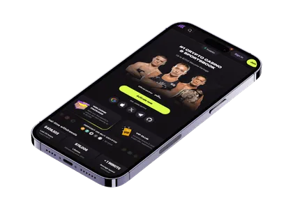 Cloudbet på mobil med forsiden for kryptocasino og sportsbook