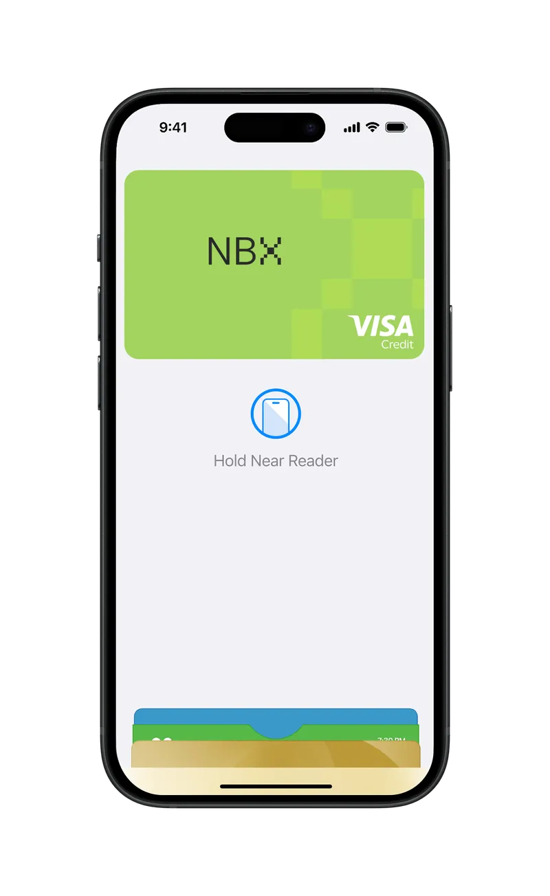 NBX Visa-kort i Apple Pay